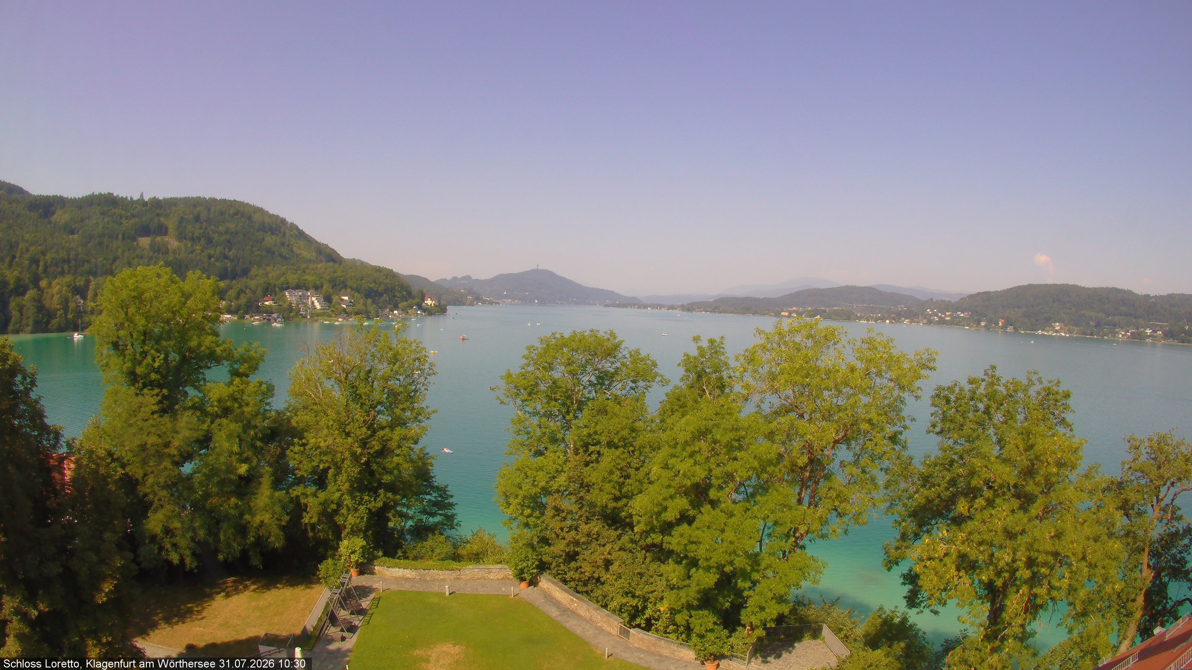 Archiv Foto Webcam Schloss Loretto bei Klagenfurt