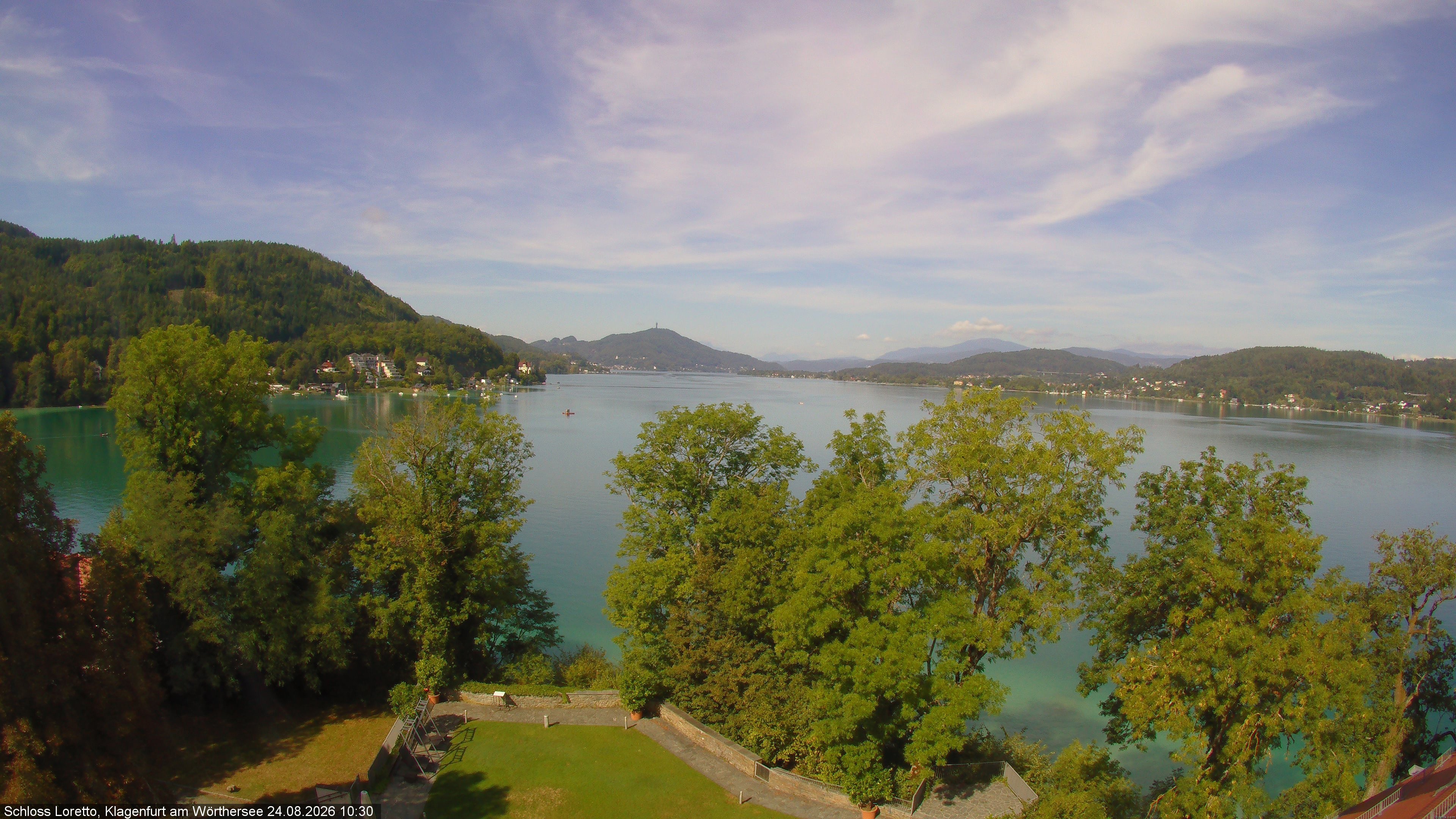Archiv Foto Webcam Schloss Loretto bei Klagenfurt