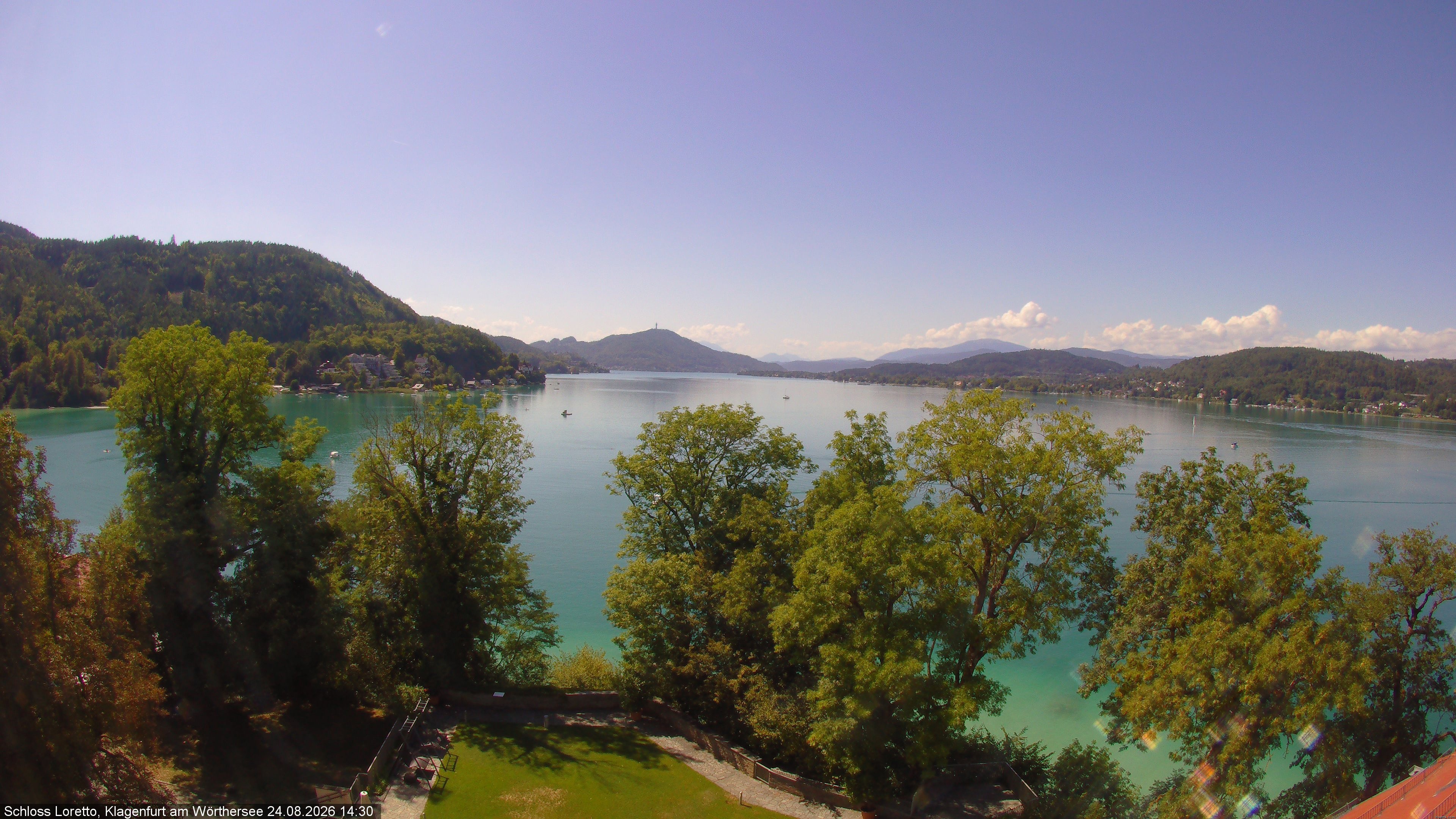 Archiv Foto Webcam Schloss Loretto bei Klagenfurt