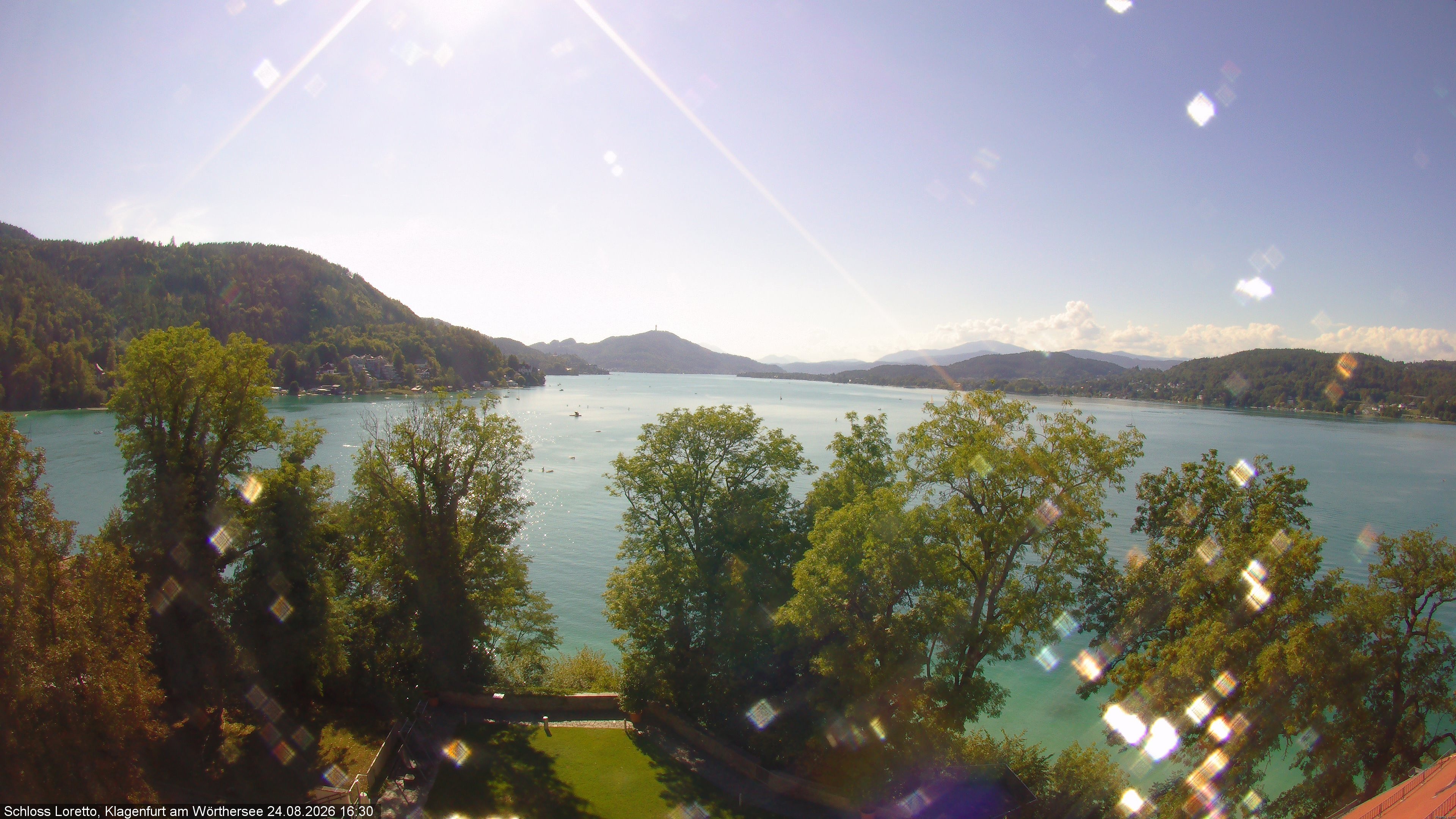 Archiv Foto Webcam Schloss Loretto bei Klagenfurt