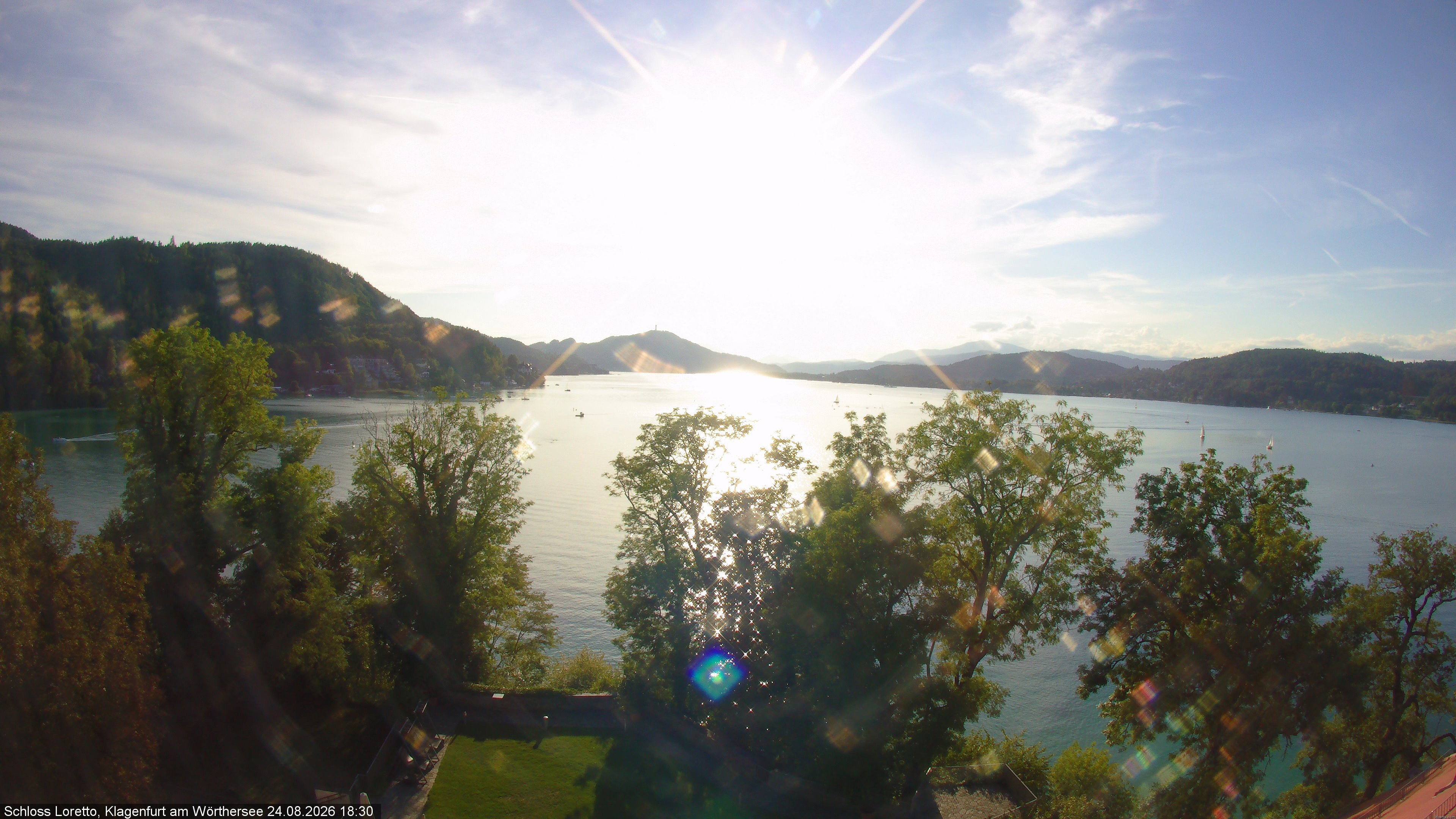 Archiv Foto Webcam Schloss Loretto bei Klagenfurt