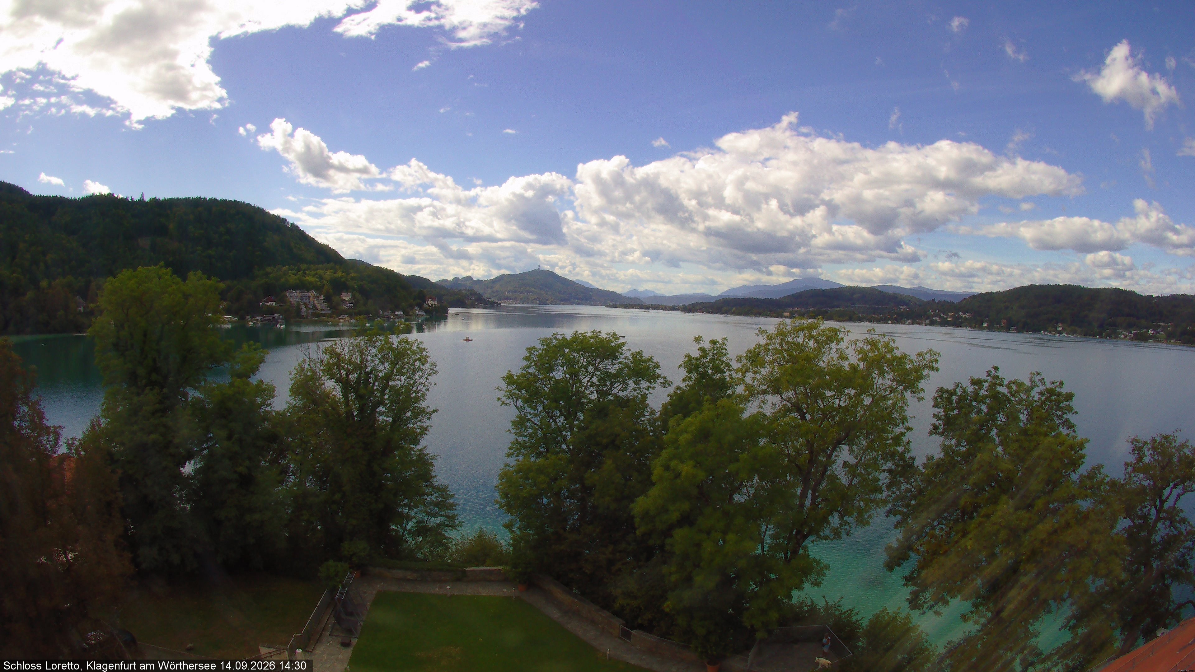 Archiv Foto Webcam Schloss Loretto bei Klagenfurt