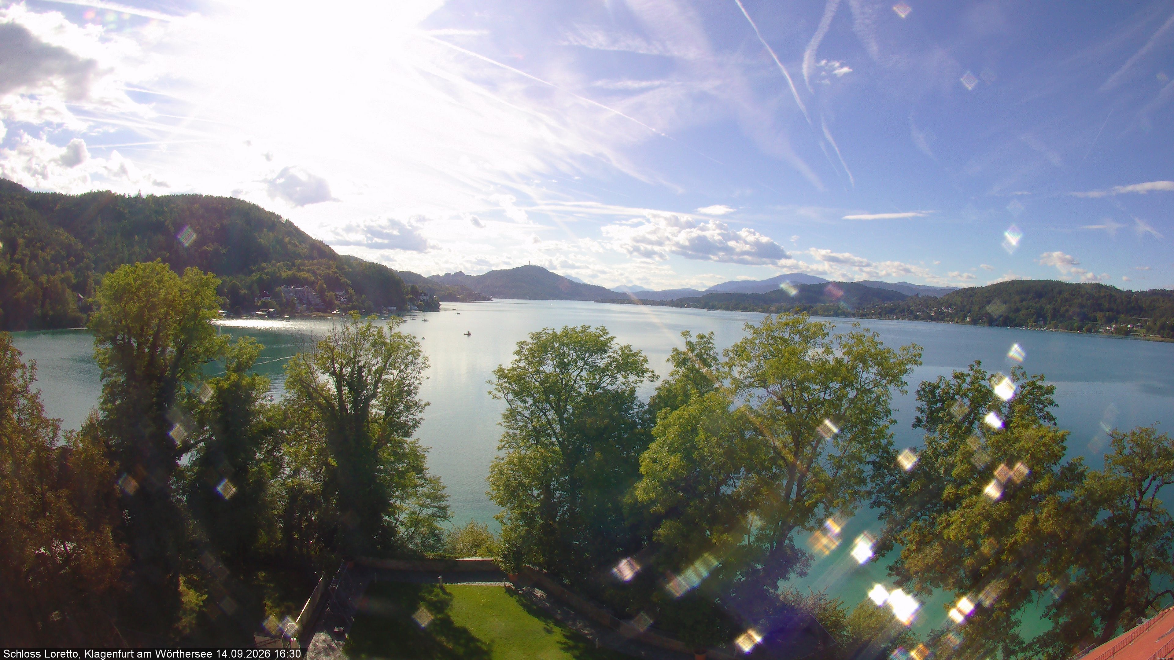 Archiv Foto Webcam Schloss Loretto bei Klagenfurt