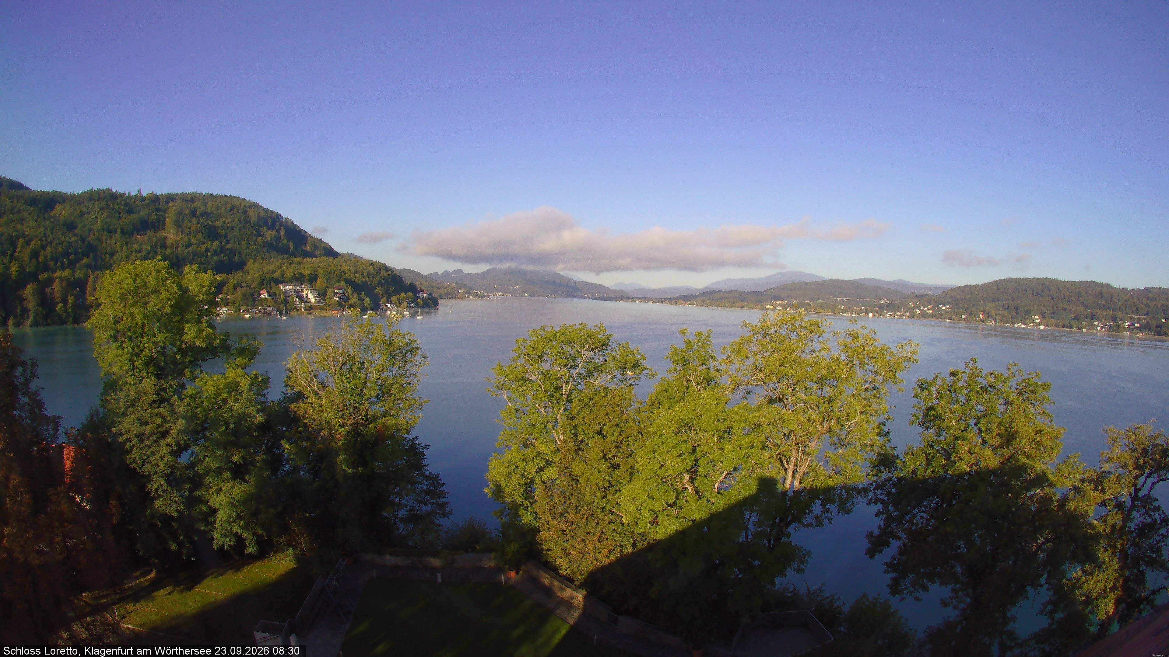 Archiv Foto Webcam Schloss Loretto bei Klagenfurt