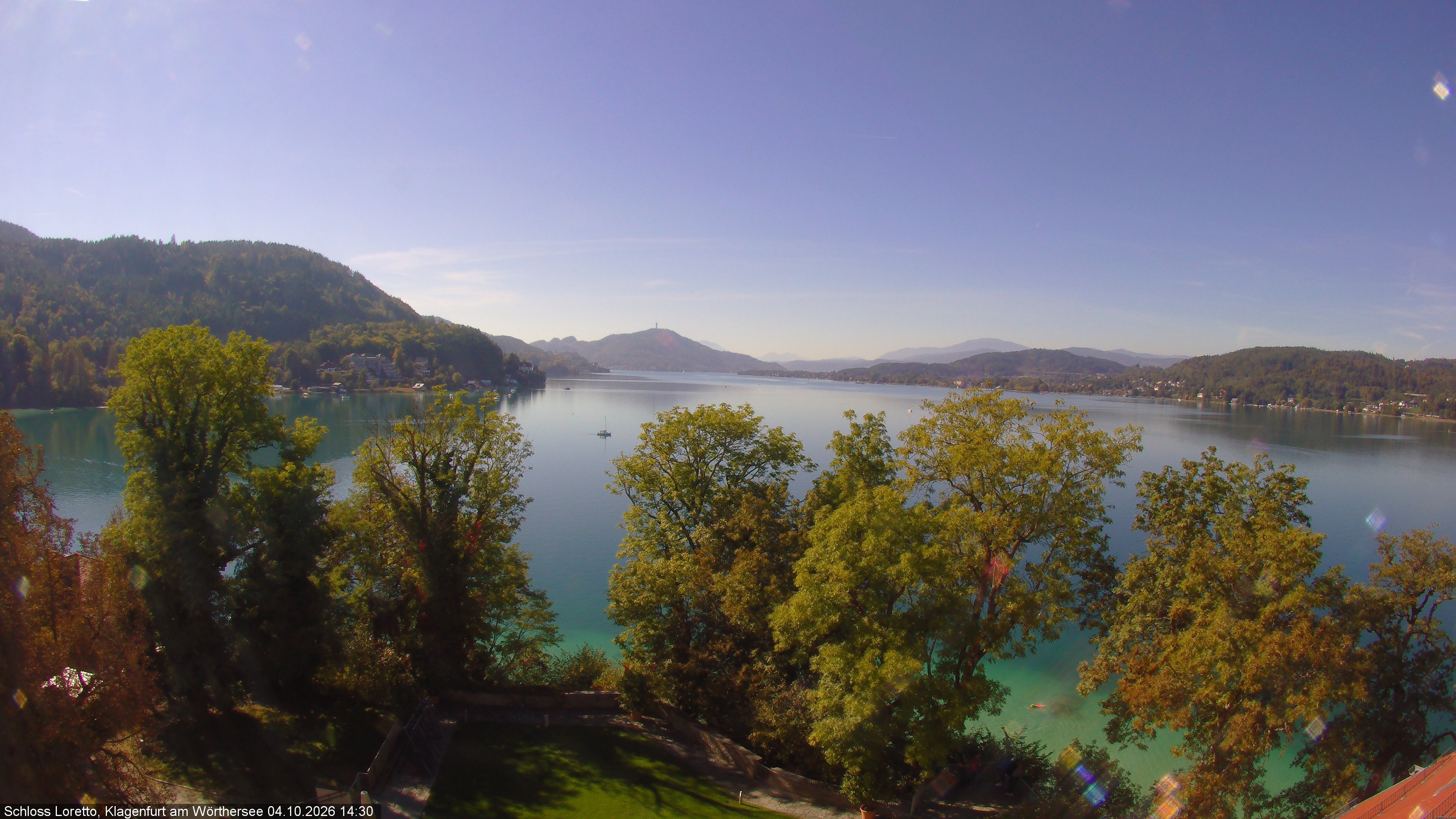 Archiv Foto Webcam Schloss Loretto bei Klagenfurt