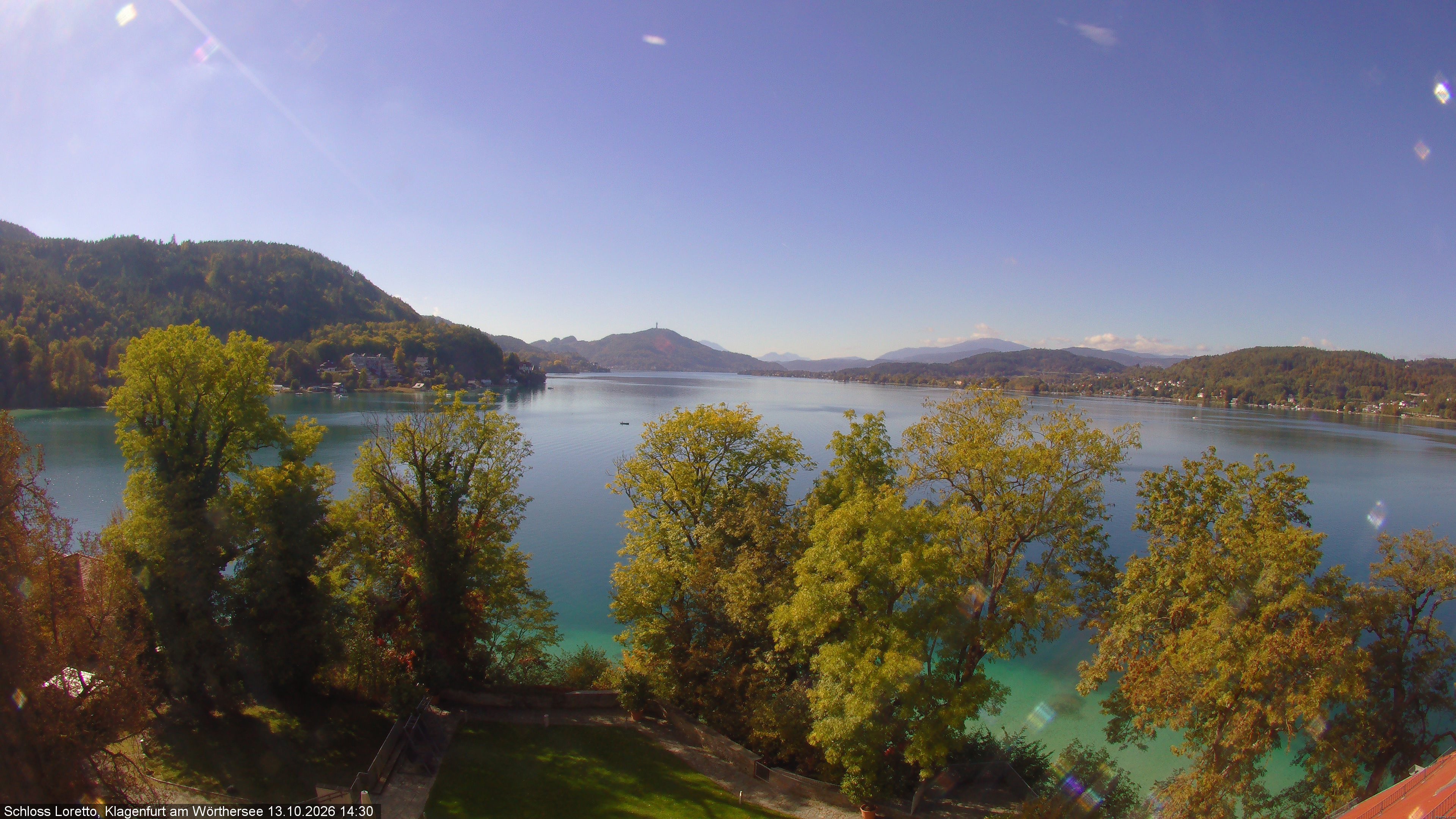 Archiv Foto Webcam Schloss Loretto bei Klagenfurt