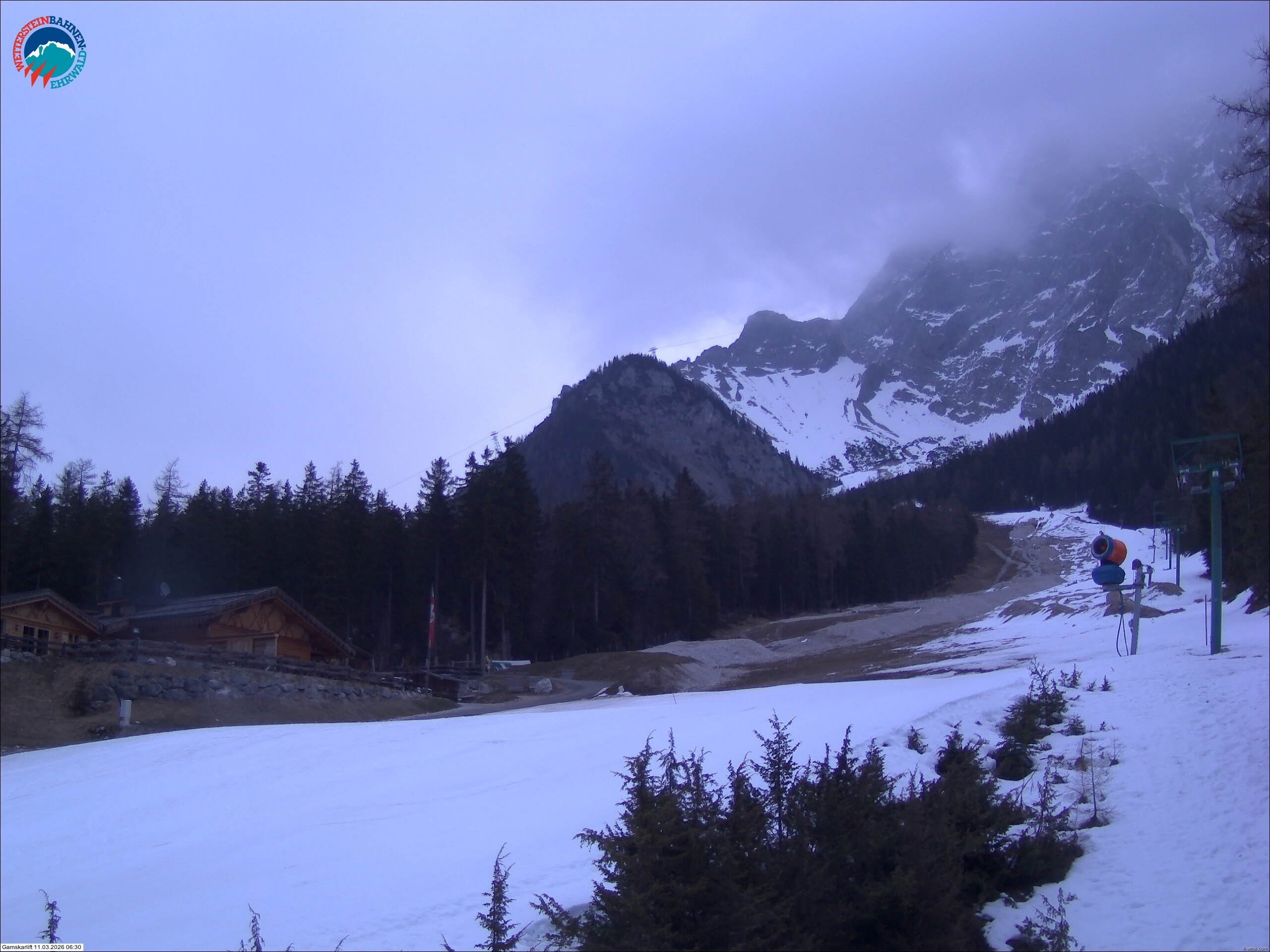 Archiv Foto Webcam Gamskarlift im Skigebiet Ehrwald