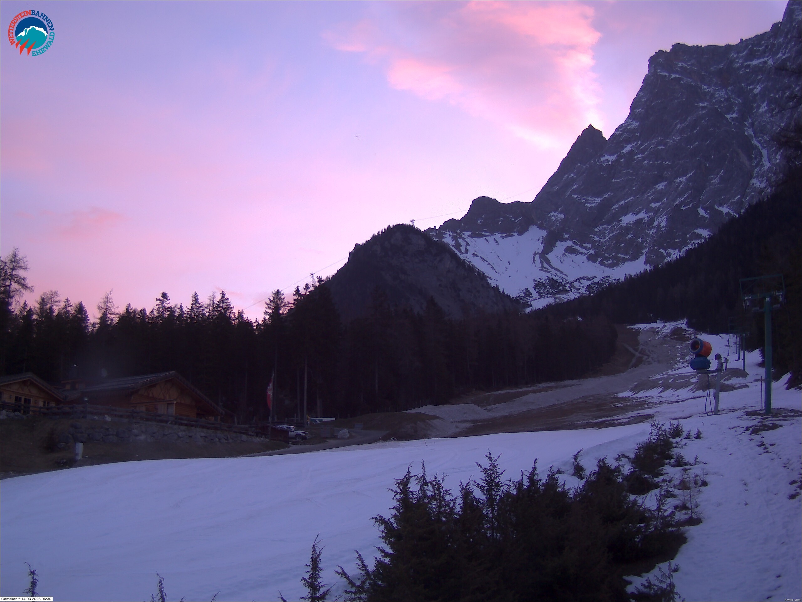 Archiv Foto Webcam Gamskarlift im Skigebiet Ehrwald