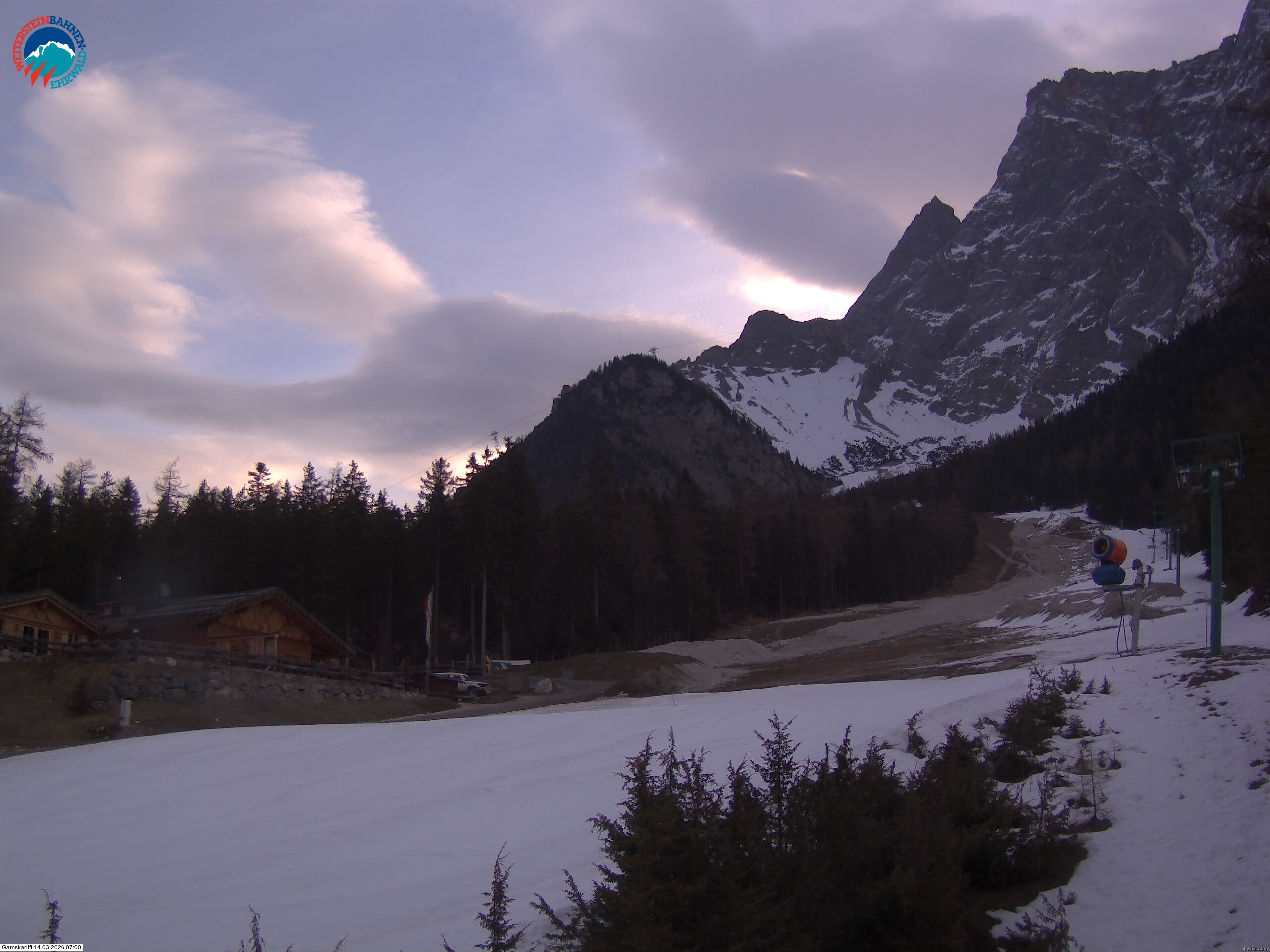 Archiv Foto Webcam Gamskarlift im Skigebiet Ehrwald