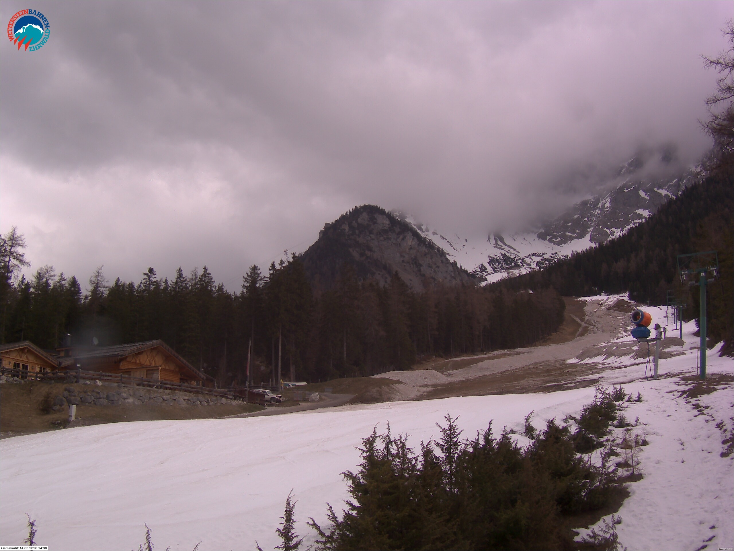 Archiv Foto Webcam Gamskarlift im Skigebiet Ehrwald