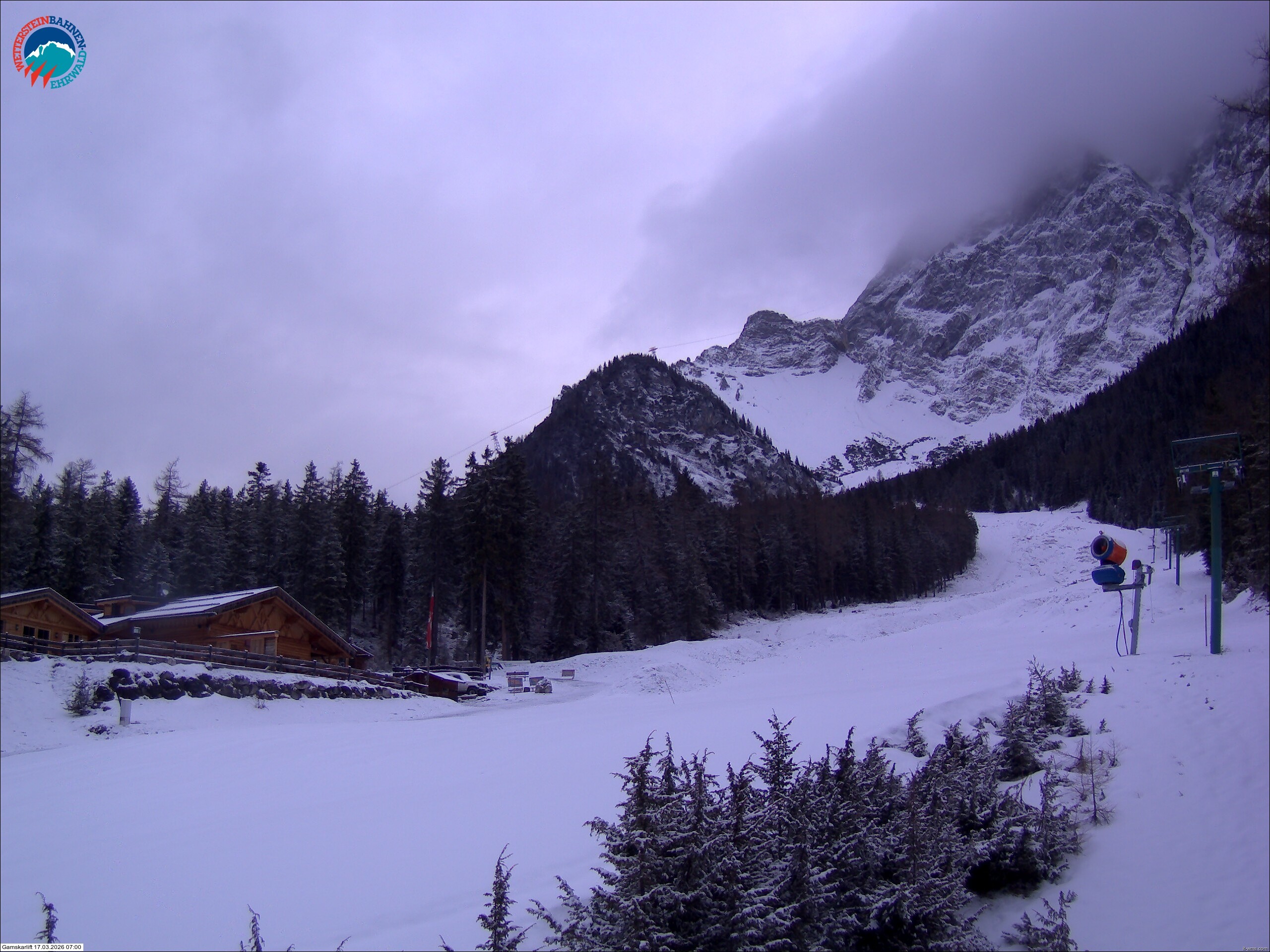 Archiv Foto Webcam Gamskarlift im Skigebiet Ehrwald