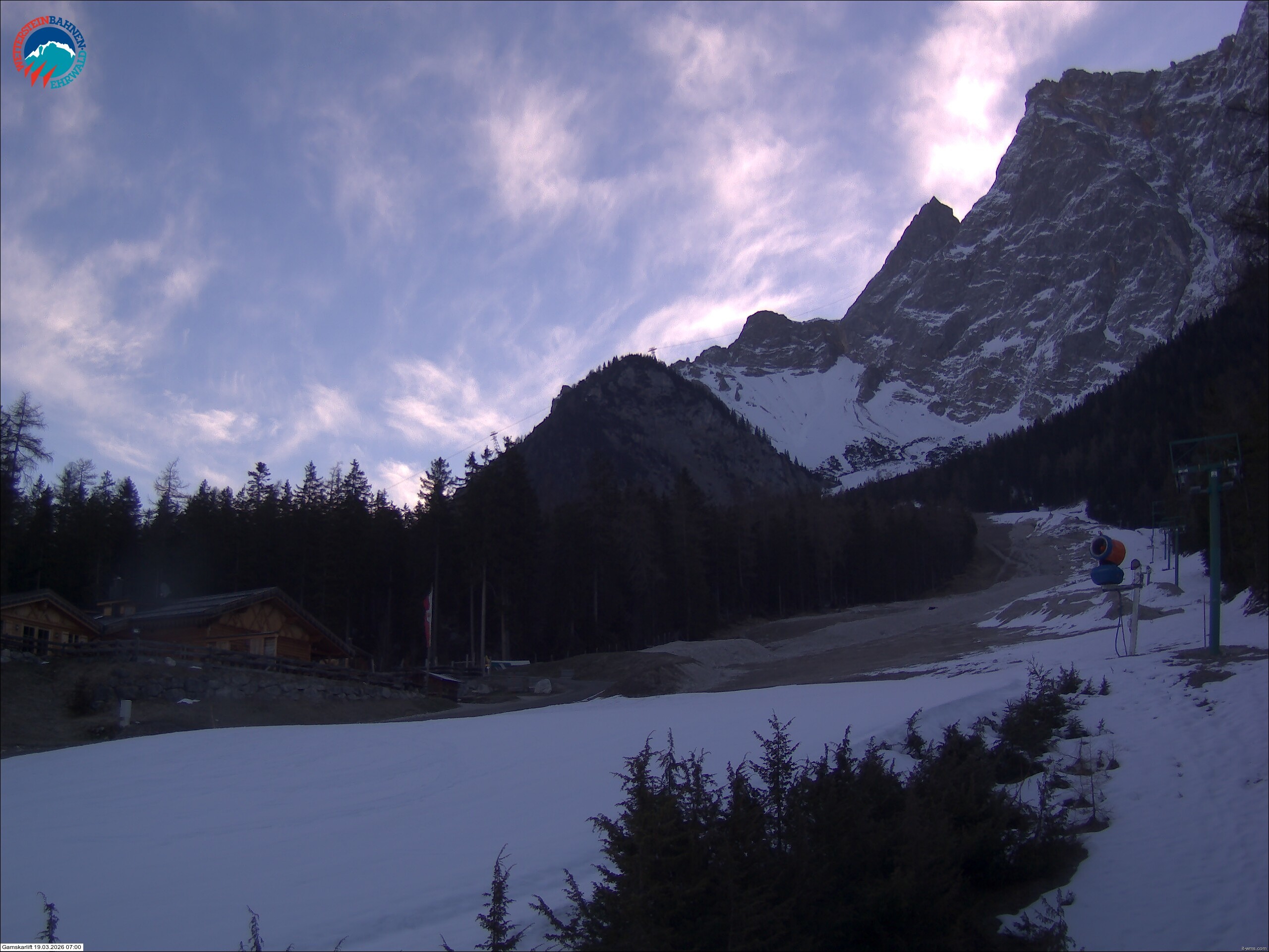 Archiv Foto Webcam Gamskarlift im Skigebiet Ehrwald