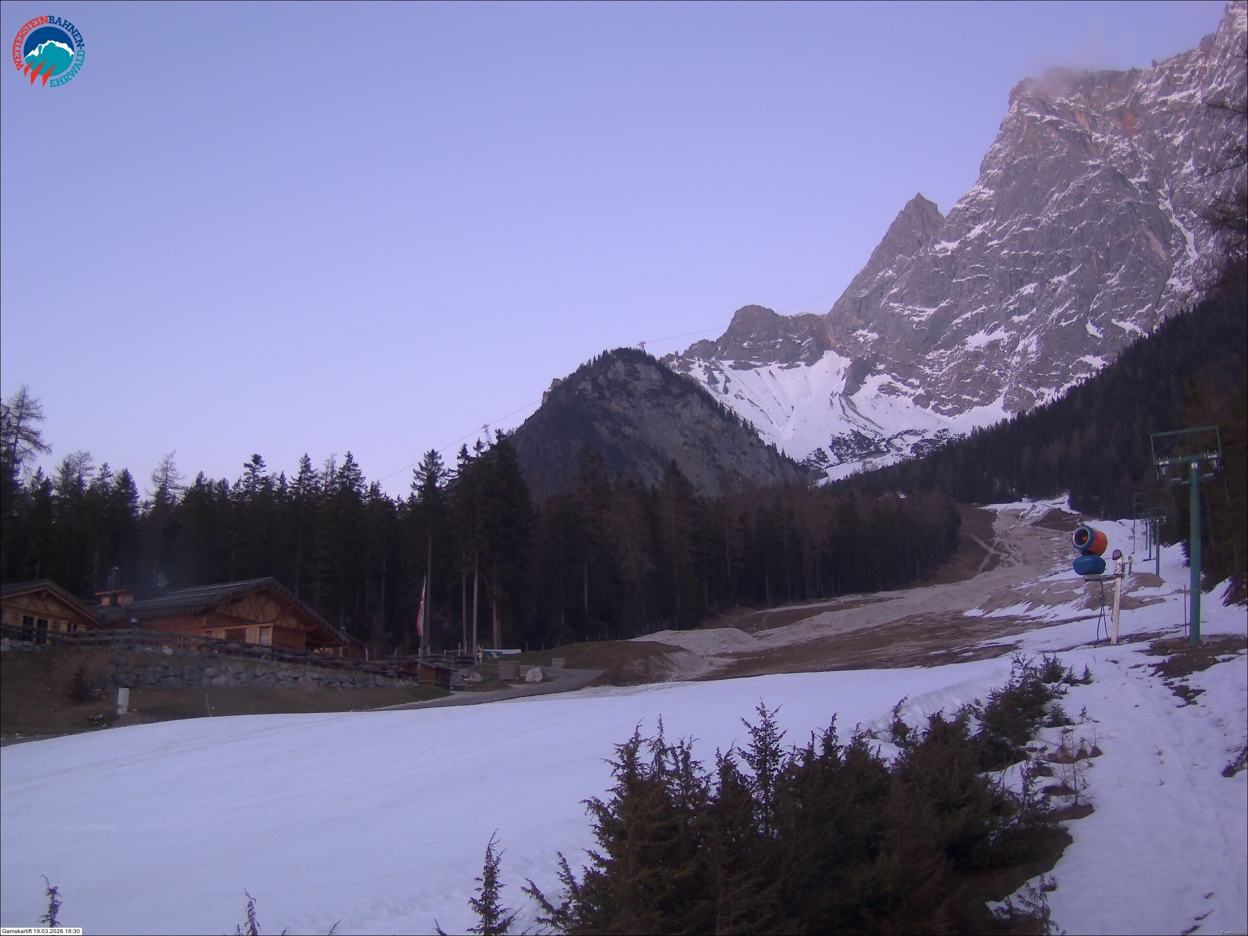 Archiv Foto Webcam Gamskarlift im Skigebiet Ehrwald