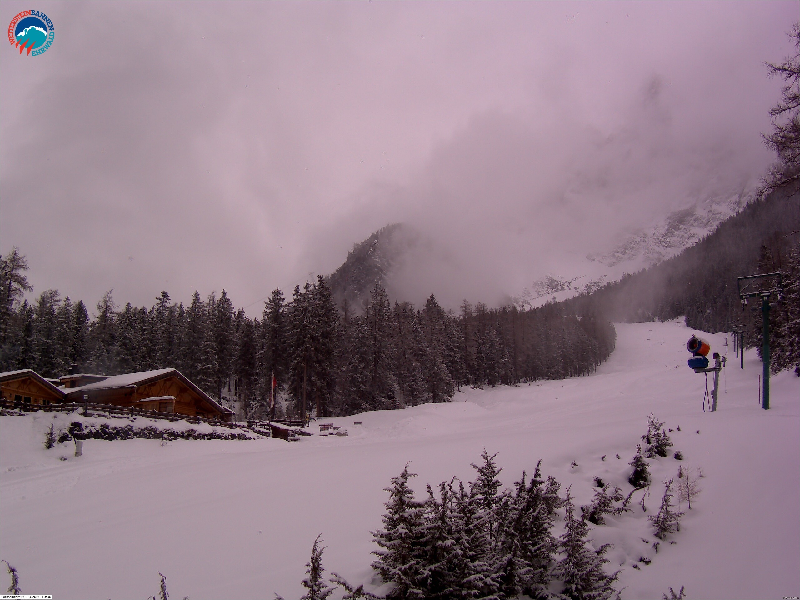 Archiv Foto Webcam Gamskarlift im Skigebiet Ehrwald