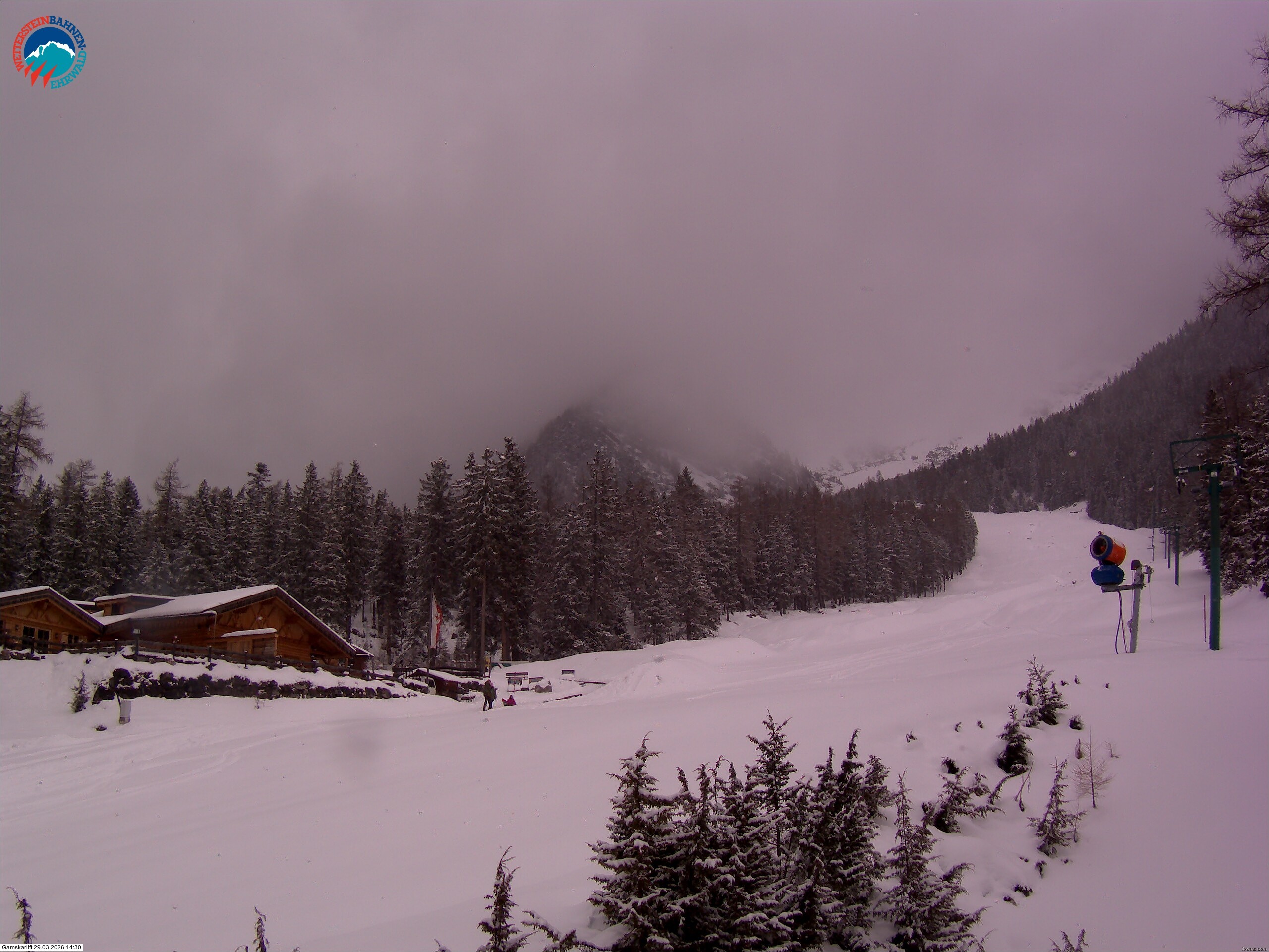 Archiv Foto Webcam Gamskarlift im Skigebiet Ehrwald