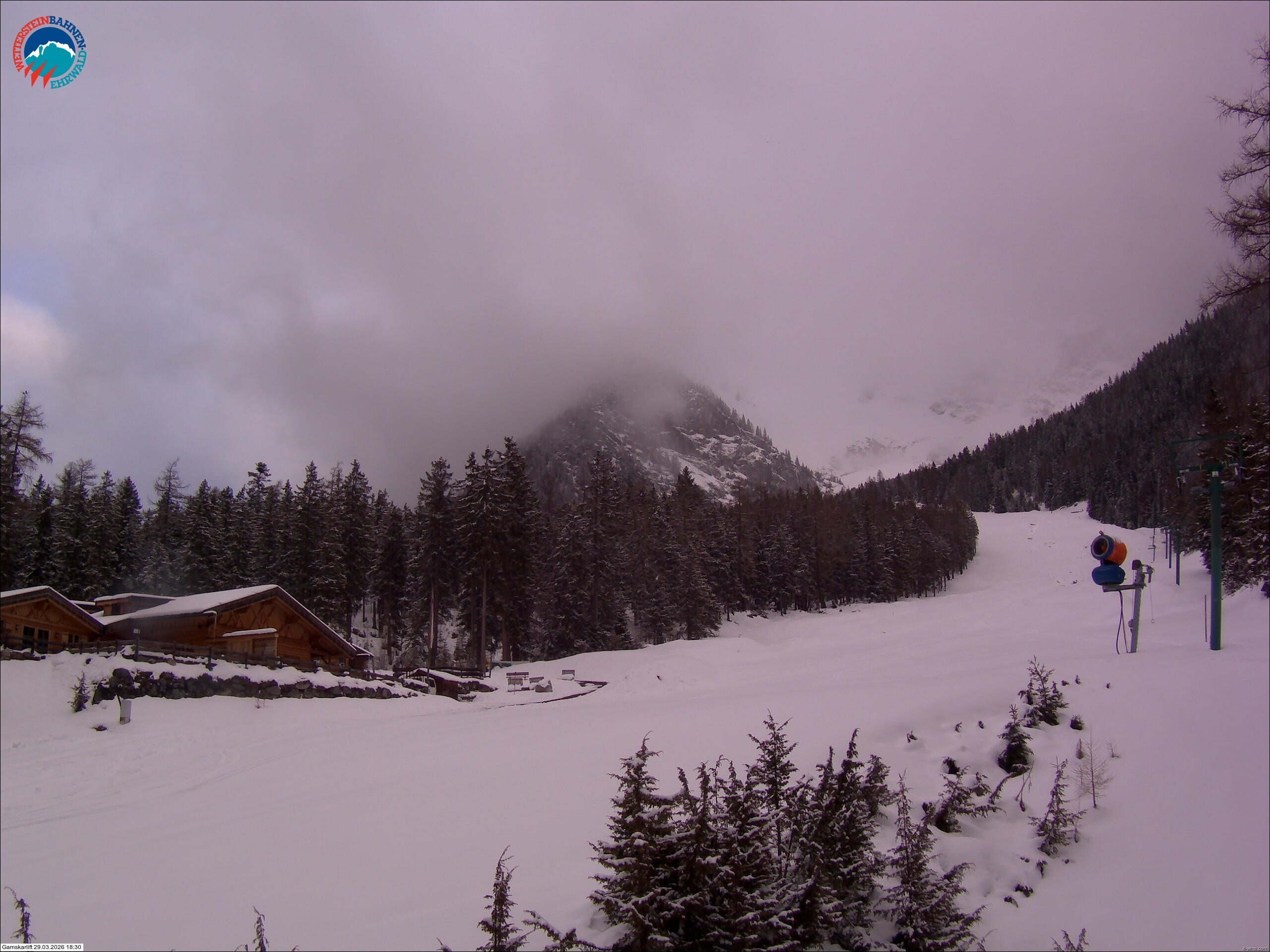 Archiv Foto Webcam Gamskarlift im Skigebiet Ehrwald