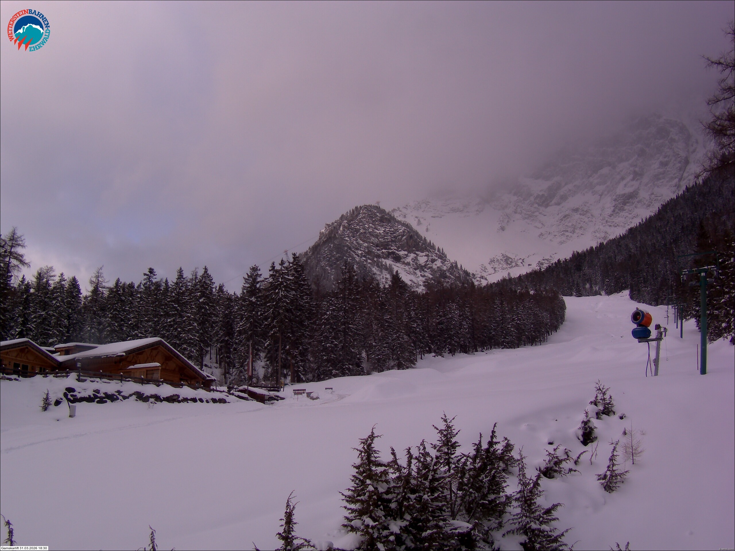 Archiv Foto Webcam Gamskarlift im Skigebiet Ehrwald