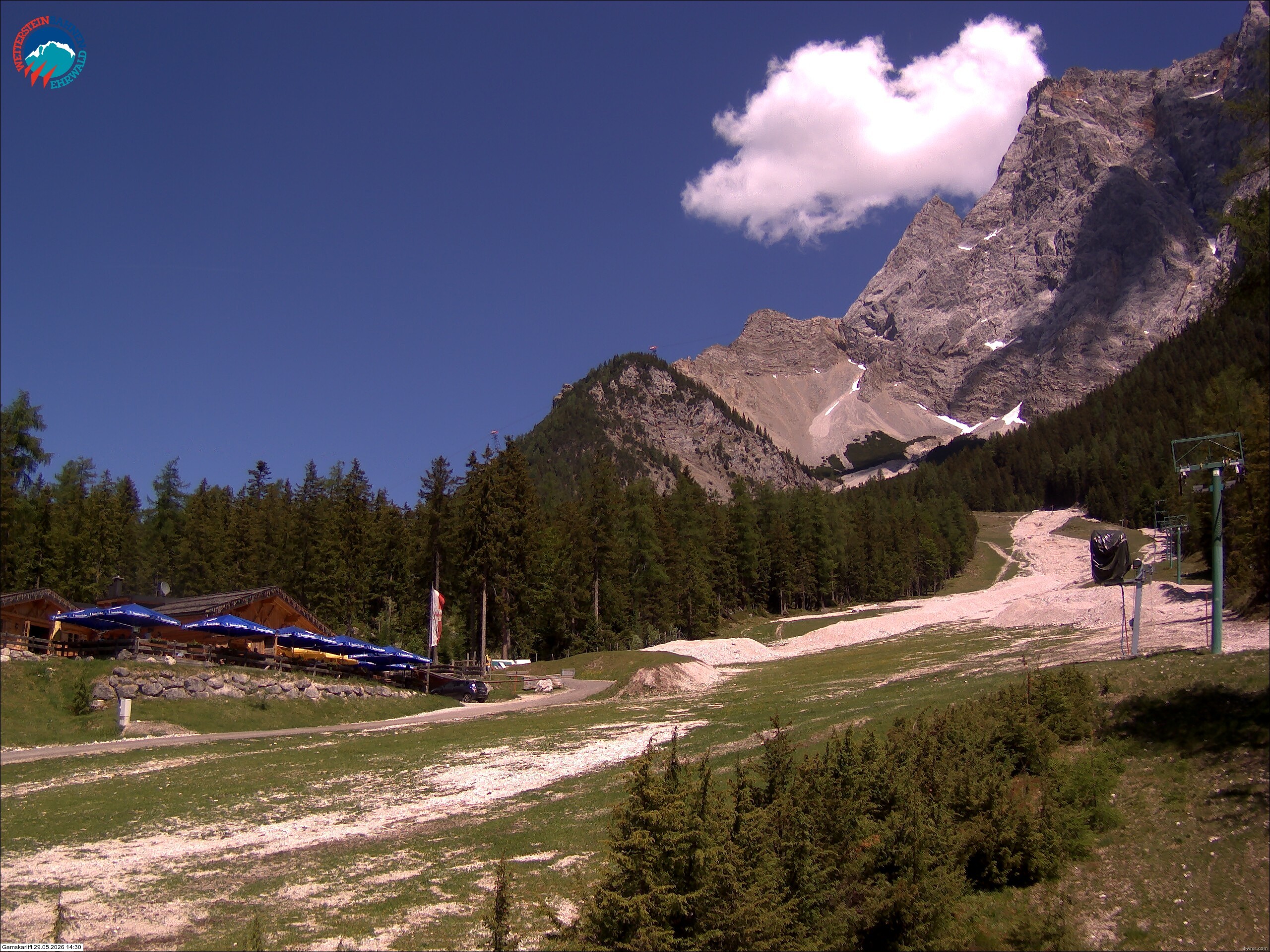Archiv Foto Webcam Gamskarlift im Skigebiet Ehrwald