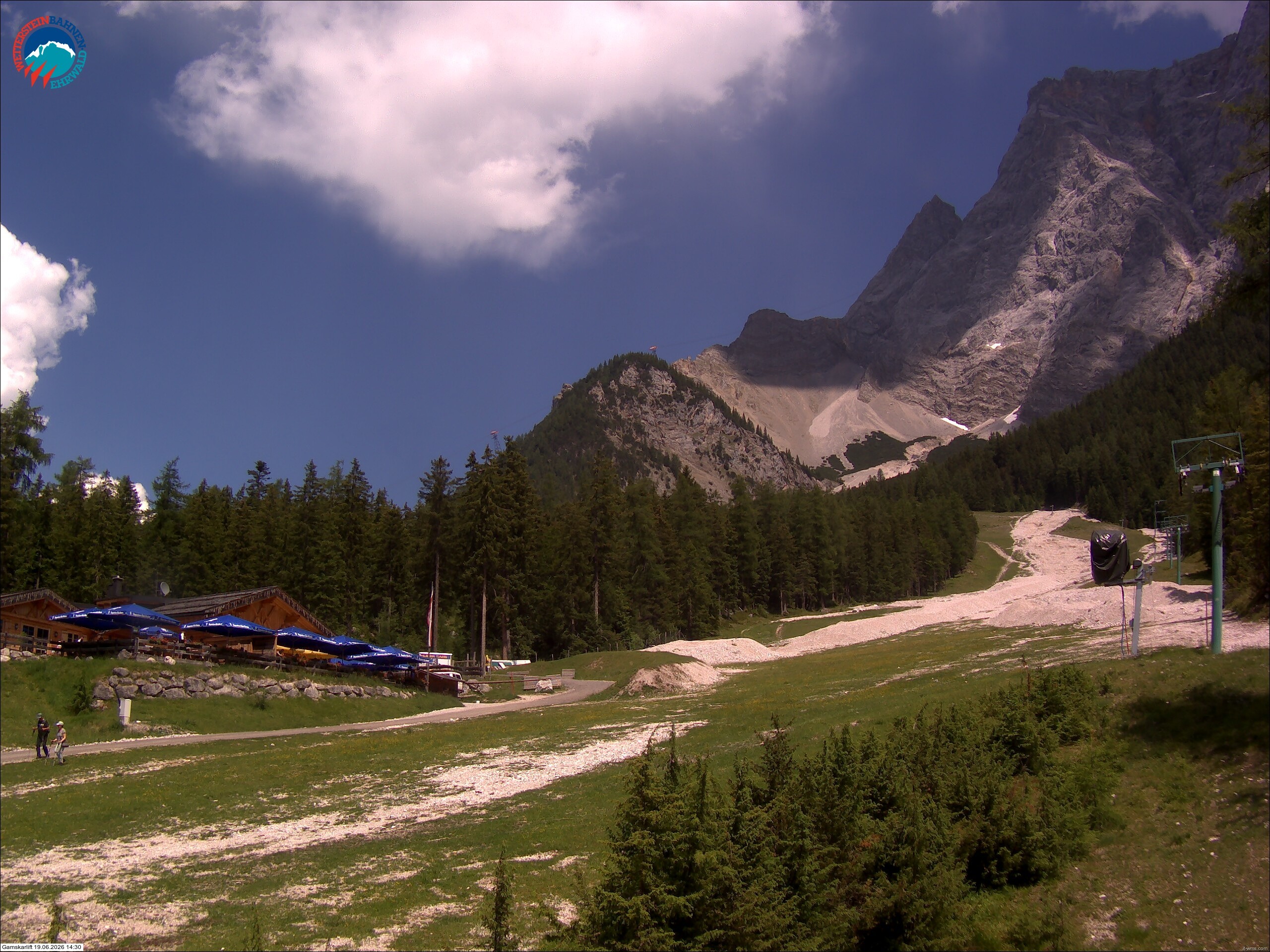 Archiv Foto Webcam Gamskarlift im Skigebiet Ehrwald