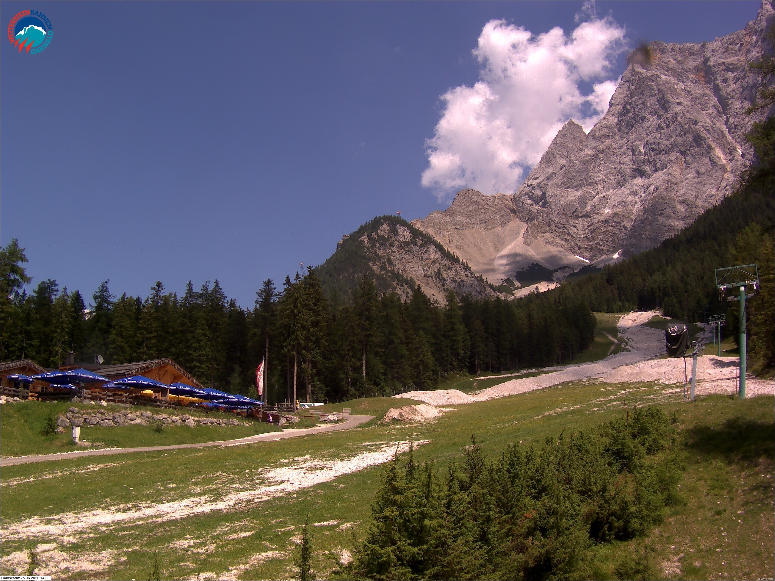 Archiv Foto Webcam Gamskarlift im Skigebiet Ehrwald