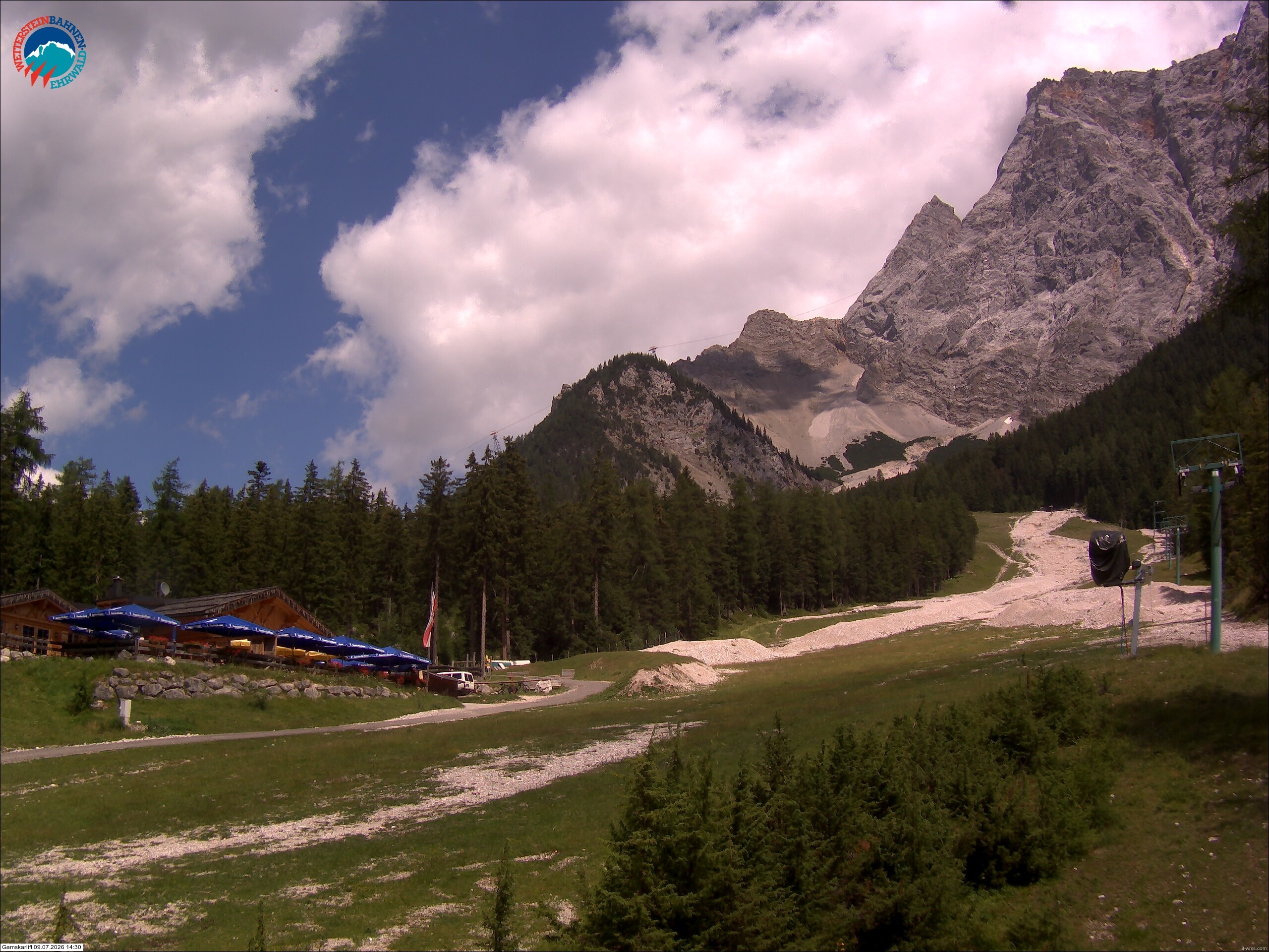 Archiv Foto Webcam Gamskarlift im Skigebiet Ehrwald