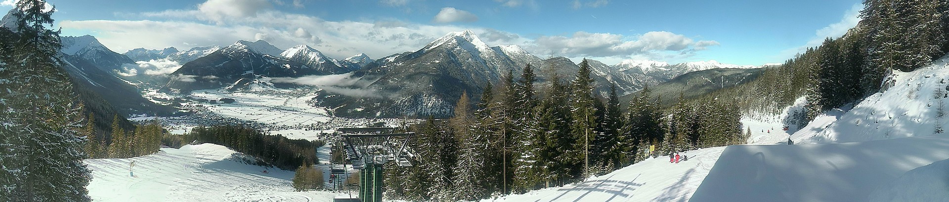 Archiv Foto Webcam 3er Sessellift im Skigebiet Ehrwald