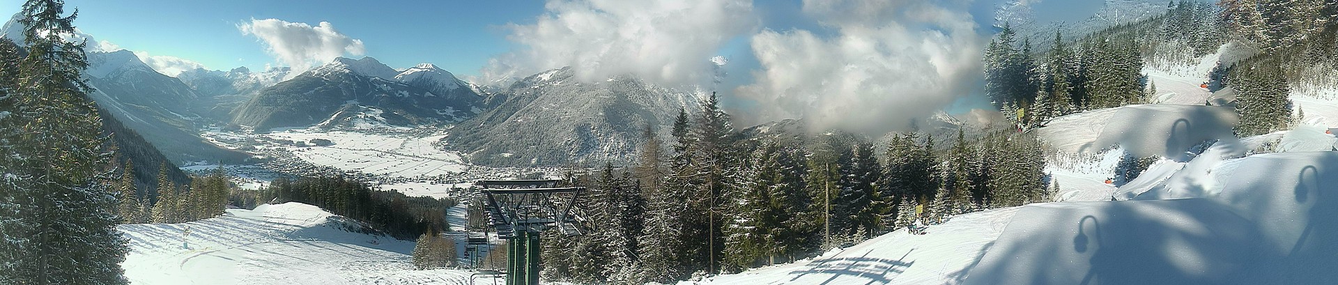 Archiv Foto Webcam 3er Sessellift im Skigebiet Ehrwald