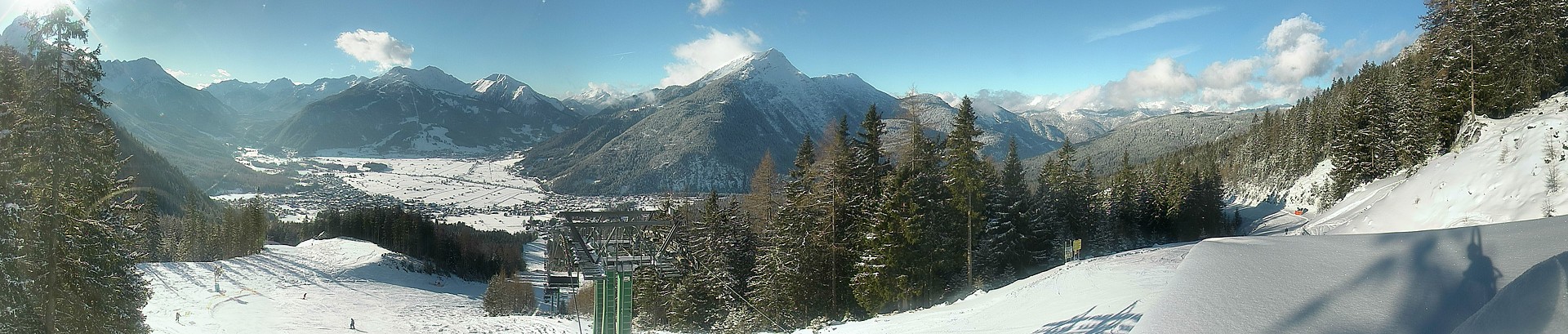 Archiv Foto Webcam 3er Sessellift im Skigebiet Ehrwald