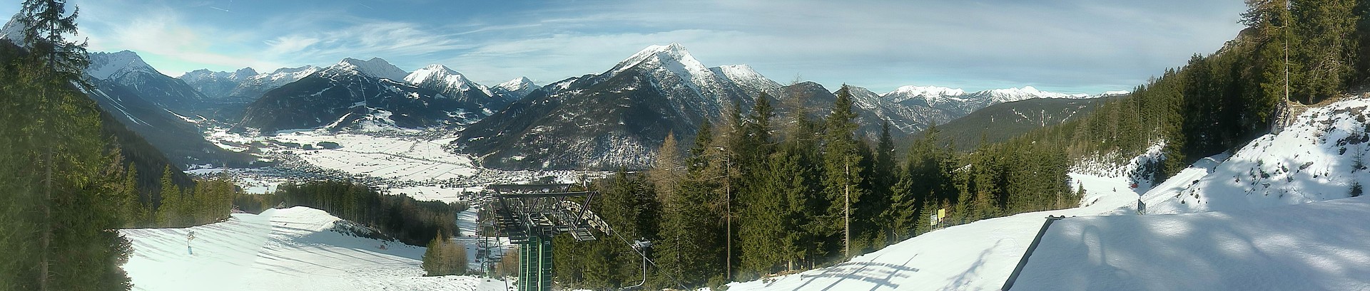 Archiv Foto Webcam 3er Sessellift im Skigebiet Ehrwald