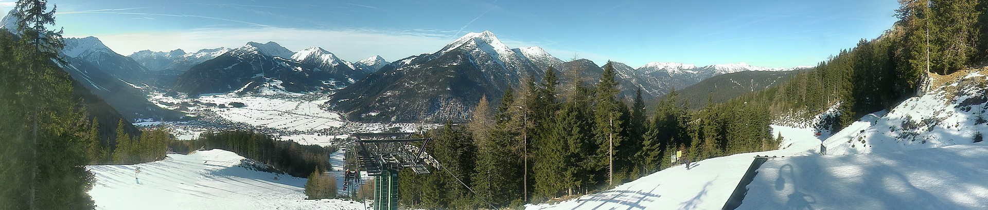 Archiv Foto Webcam 3er Sessellift im Skigebiet Ehrwald