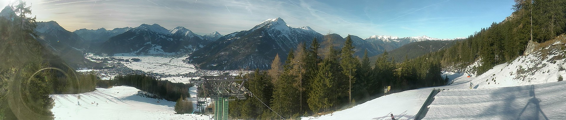 Archiv Foto Webcam 3er Sessellift im Skigebiet Ehrwald