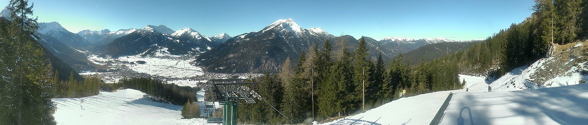 Archiv Foto Webcam 3er Sessellift im Skigebiet Ehrwald