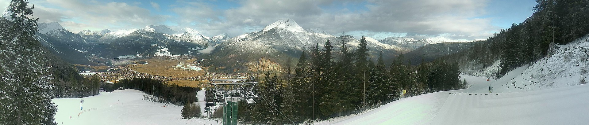 Archiv Foto Webcam 3er Sessellift im Skigebiet Ehrwald