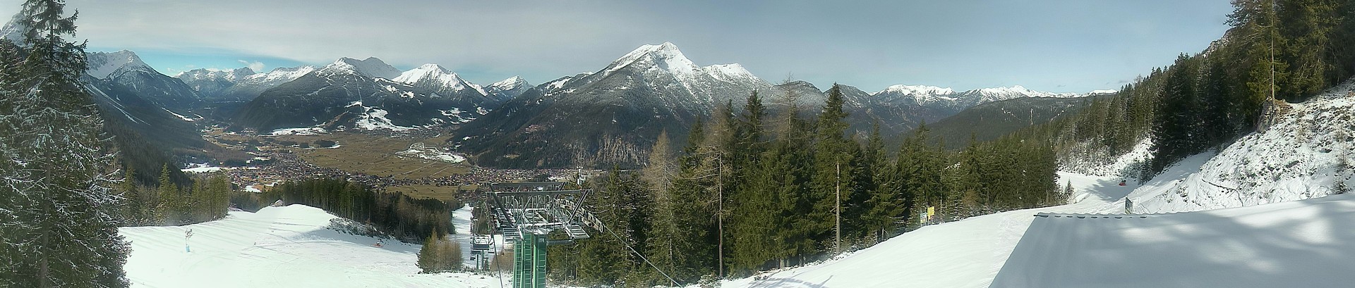 Archiv Foto Webcam 3er Sessellift im Skigebiet Ehrwald