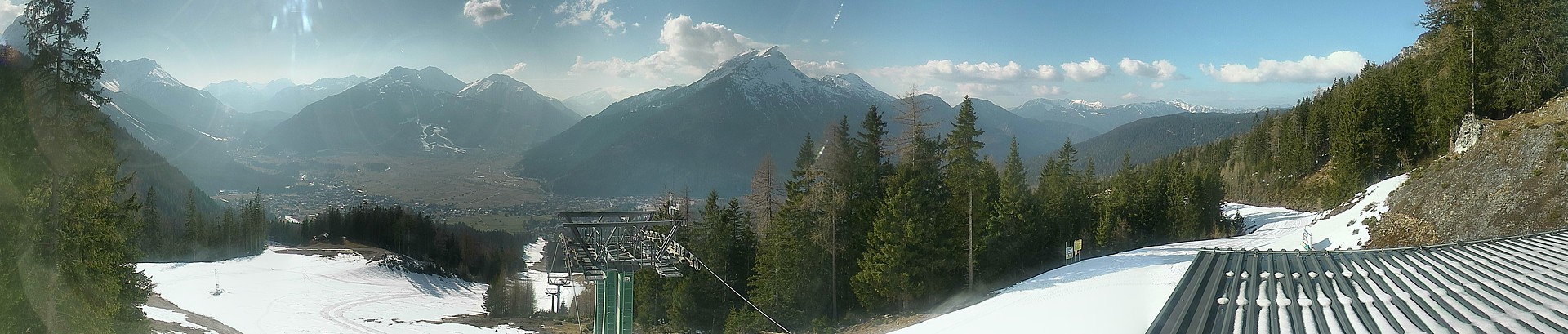 Archiv Foto Webcam 3er Sessellift im Skigebiet Ehrwald