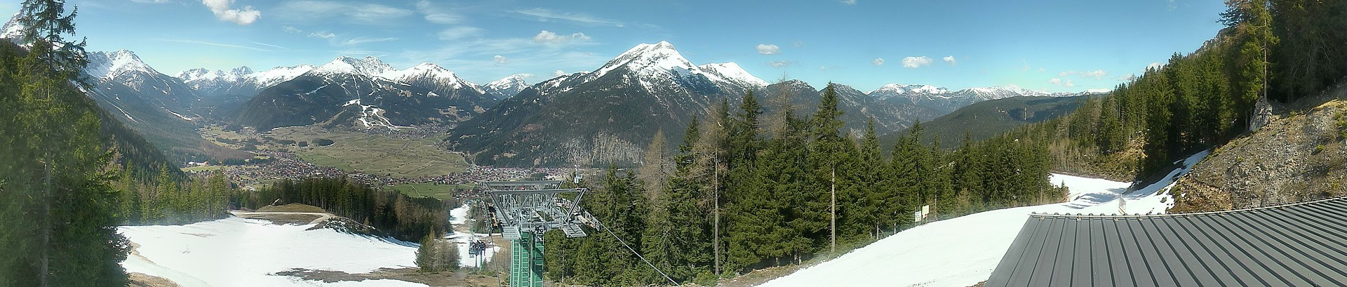 Archiv Foto Webcam 3er Sessellift im Skigebiet Ehrwald