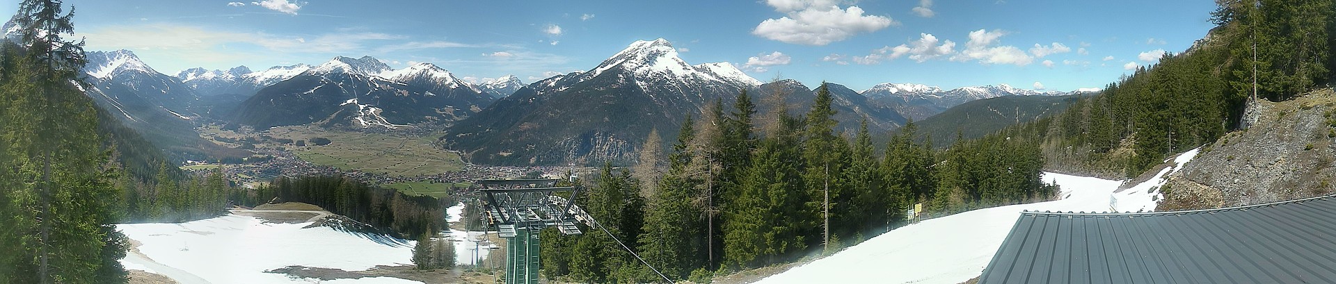 Archiv Foto Webcam 3er Sessellift im Skigebiet Ehrwald