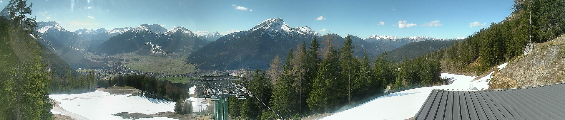 Archiv Foto Webcam 3er Sessellift im Skigebiet Ehrwald