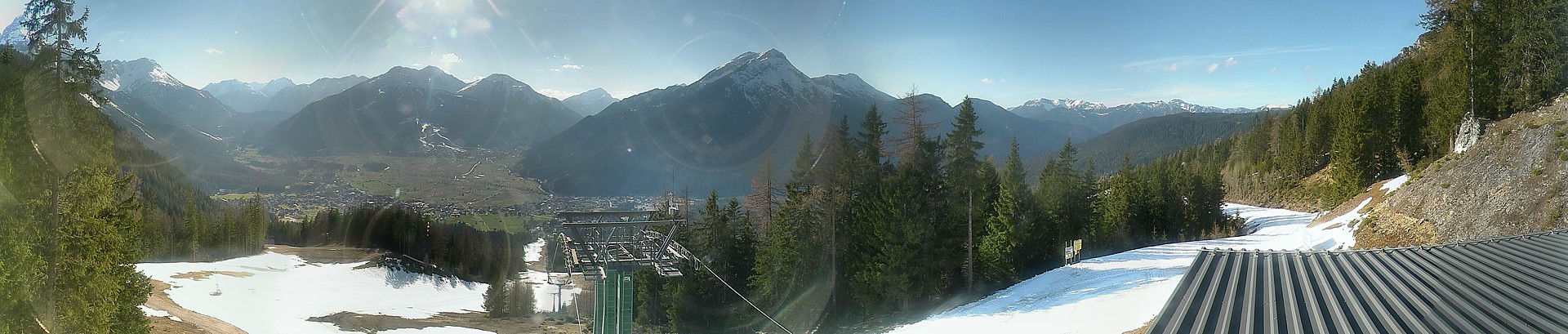 Archiv Foto Webcam 3er Sessellift im Skigebiet Ehrwald