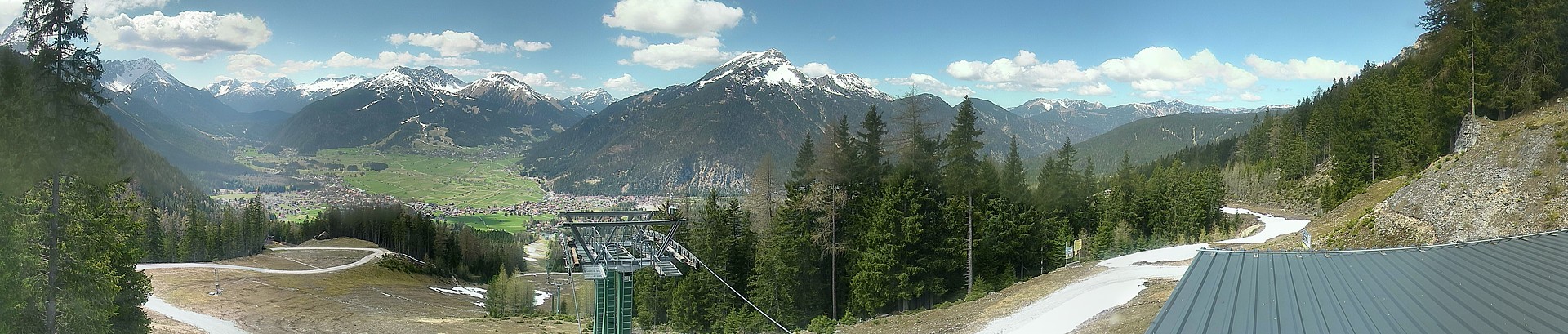 Archiv Foto Webcam 3er Sessellift im Skigebiet Ehrwald