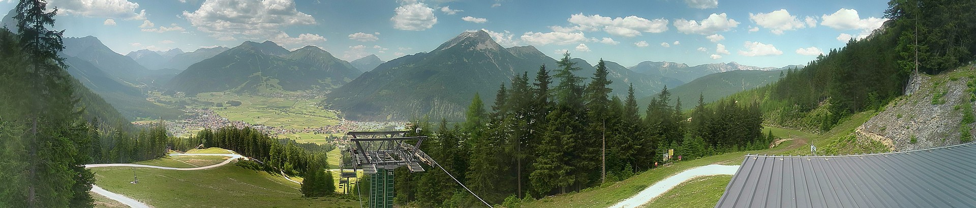 Archiv Foto Webcam 3er Sessellift im Skigebiet Ehrwald