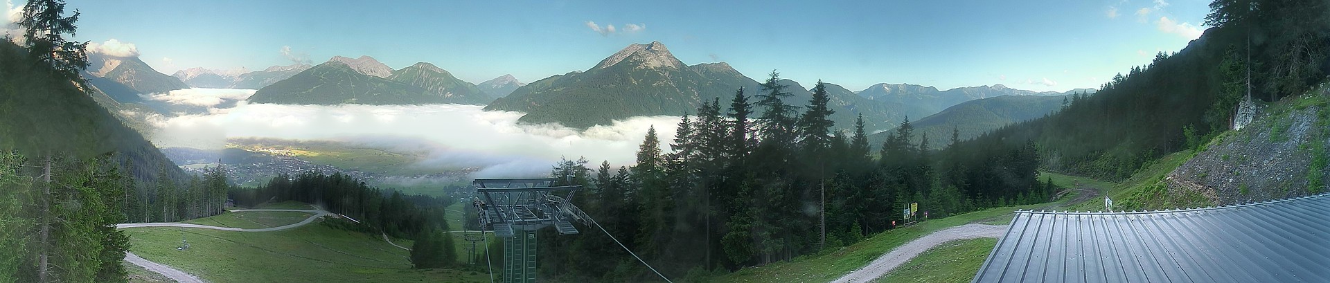Archiv Foto Webcam 3er Sessellift im Skigebiet Ehrwald