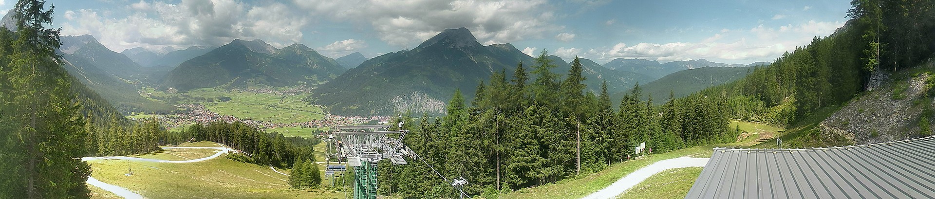 Archiv Foto Webcam 3er Sessellift im Skigebiet Ehrwald