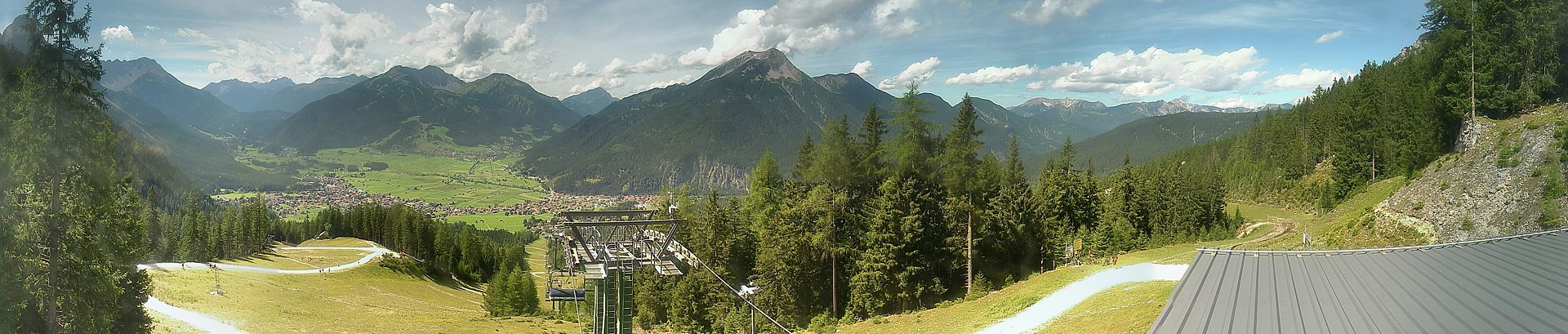 Archiv Foto Webcam 3er Sessellift im Skigebiet Ehrwald