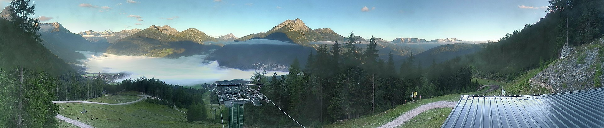 Archiv Foto Webcam 3er Sessellift im Skigebiet Ehrwald