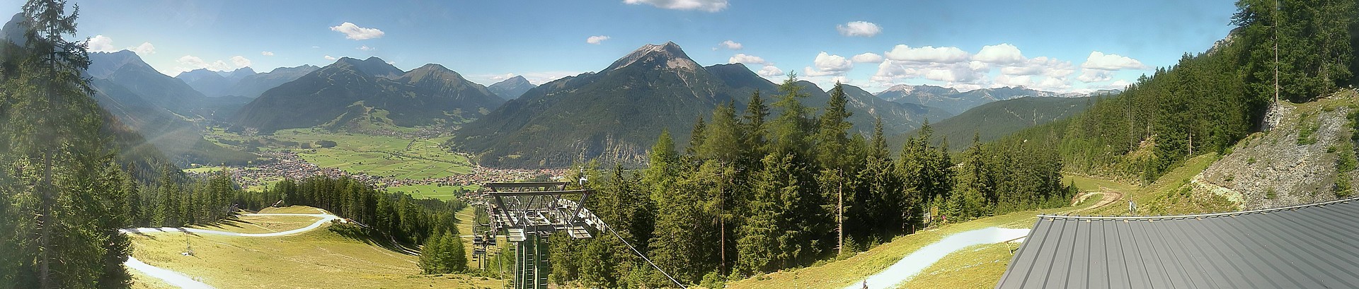 Archiv Foto Webcam 3er Sessellift im Skigebiet Ehrwald