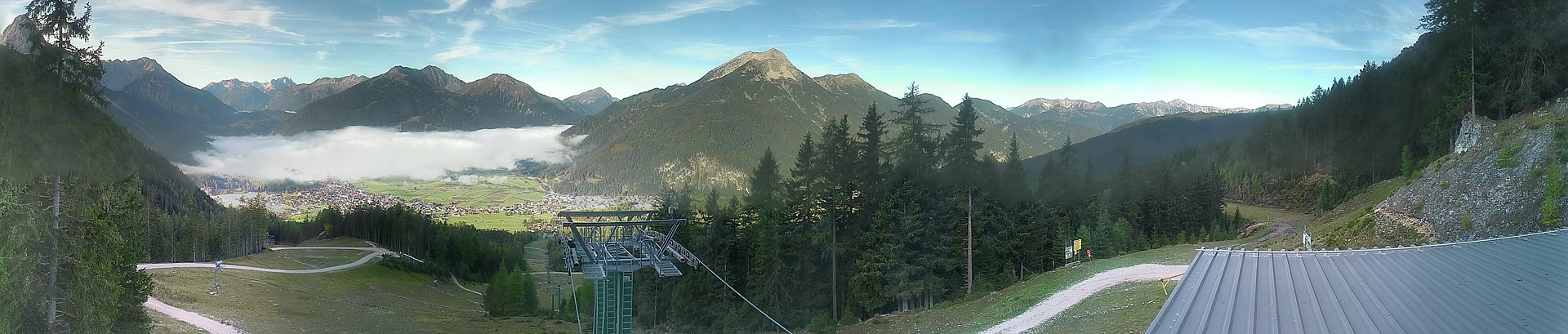 Archiv Foto Webcam 3er Sessellift im Skigebiet Ehrwald