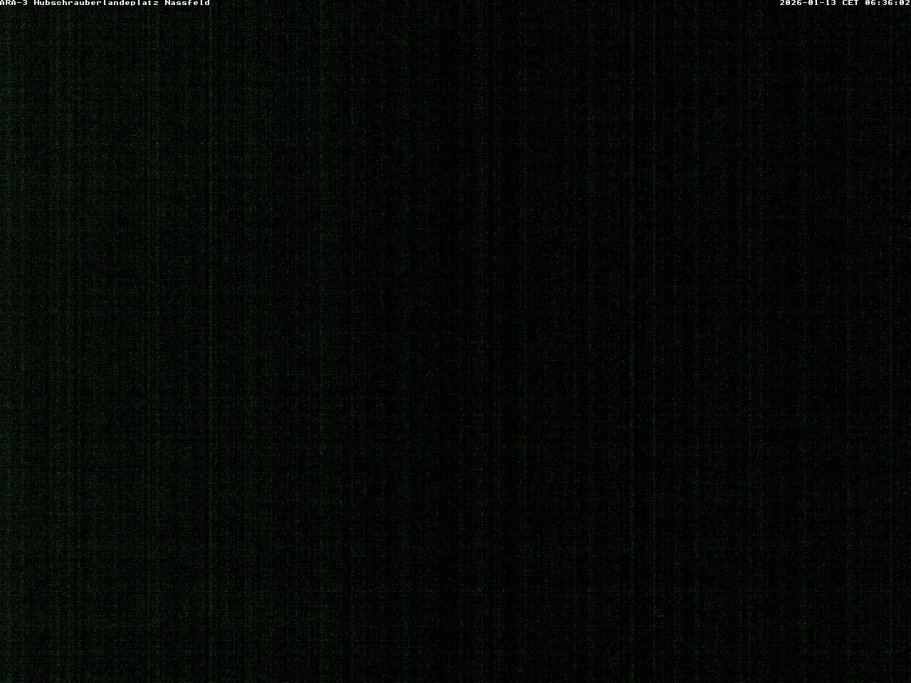 Archiv Foto Webcam Hubschrauberlandeplatz Nassfeld
