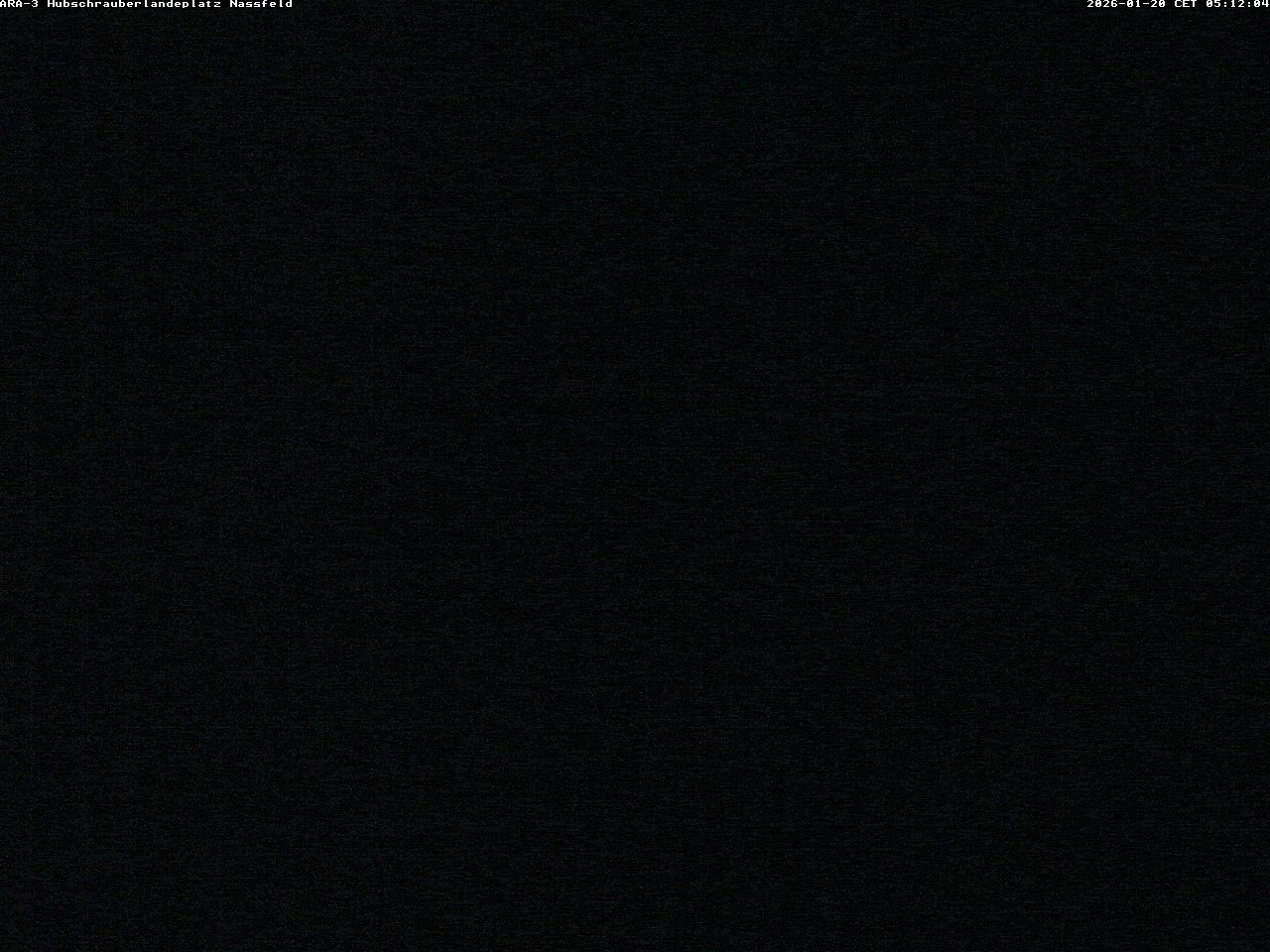 Archiv Foto Webcam Hubschrauberlandeplatz Nassfeld