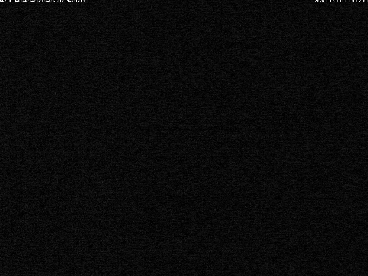 Archiv Foto Webcam Hubschrauberlandeplatz Nassfeld